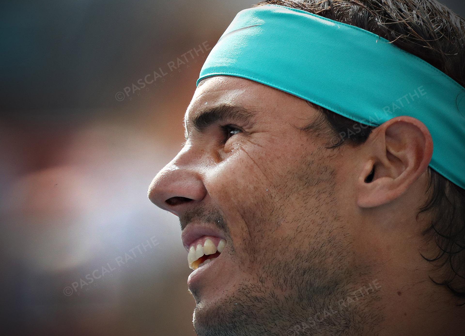 sourire de Rafael Nadal est un joueur de tennis espagnol à la coupe rogers 2019